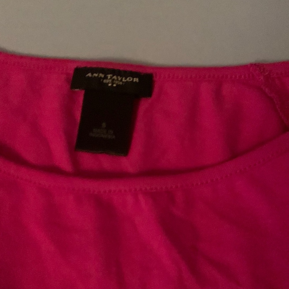 Pink half sleeve shirt / ann Taylor